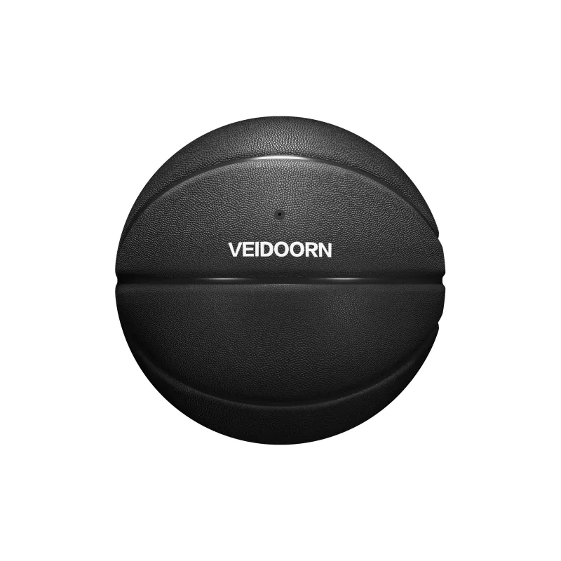 VEIDOORN PU Basketball Black White Size 7 Training Unisex-13