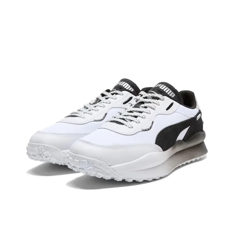 PUMA Style Rider Anti Slip Wear Resistant Low Top Casual Shoes Men's Black White-2