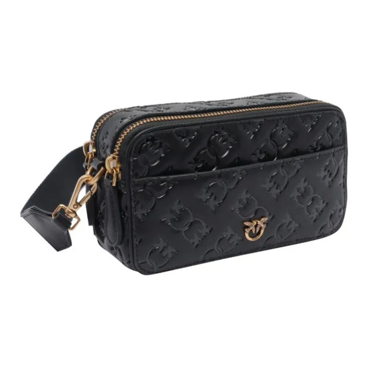 PINKO Calfskin Camera Bags Shoulder Bags Mini Women's Black-1