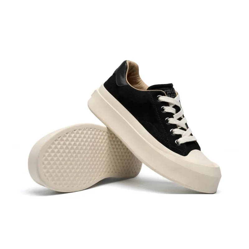 TRUMPPIPE Low-Top Skateboard Shoes Men's Black-2