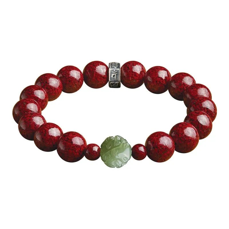 Yi Mingju Cinnabar Bracelets Unisex-12