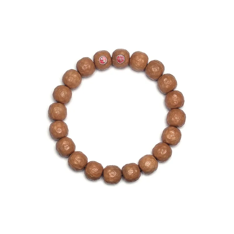 MOUNTAINS AND MANS Monkey Head Walnut New Chinese Style Prosperity And Good Luck Beaded Bracelet Unisex-1