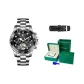 Silver Case Black Dial[Premium Gift Leather Box]