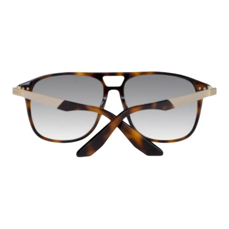 BMW Plastic Aviator Sunglasses Men's Tortoiseshell-2