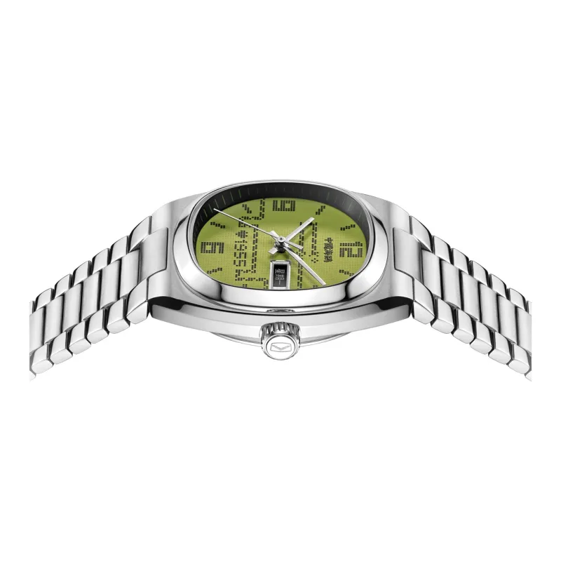 Sea Gull Retro TV Snake Special Edition Automatic Mechanical Movement Stainless Steel Watchband Watch Unisex Green Dial-3