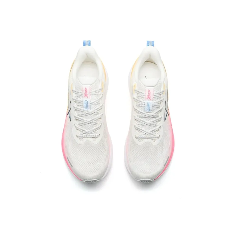 XTEP Stride ET Rebound Wear-Resistant Slip-Resistant Low-Top Training Running Shoes Men's White Pink-4
