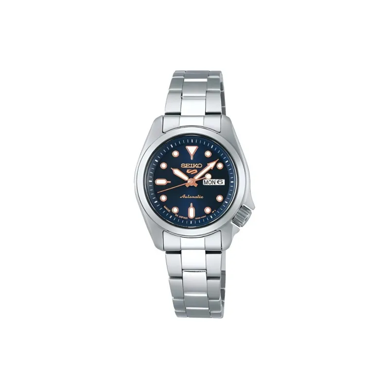 SEIKO Automatic Mechanical Movement Stainless Steel Strap Watch 28mm Women's Watch Blue Dial-0