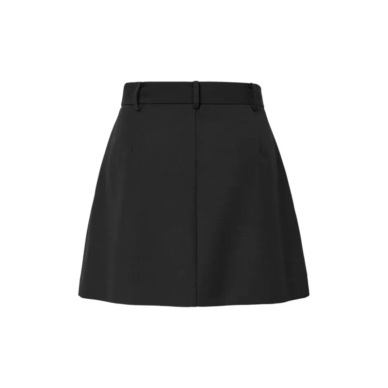 Hopeshow Casual Short Skirts Women's Black-1