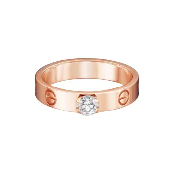CARTIER Diamond Rings Women's Rose Gold