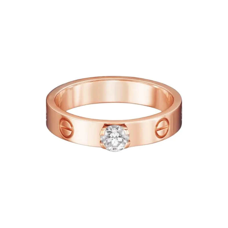 CARTIER Diamond Rings Women's Rose Gold-0