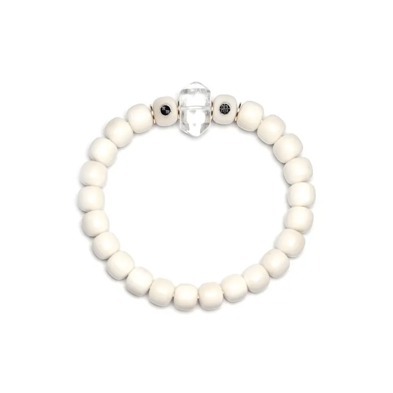 MOUNTAINS AND MANS White Jade Bodhi Bracelets Unisex-1