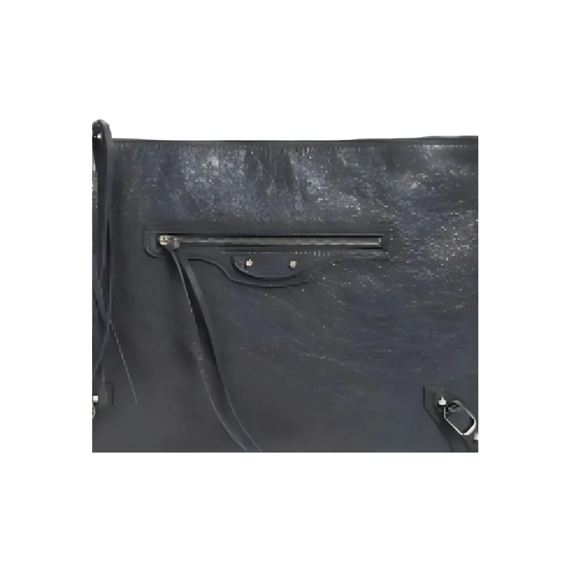 Balenciaga Lambskin Clutch Large Size Women's Gray-4
