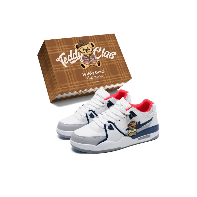 Teddy Bear Collection Coverage Slip Resistant, Abrasion Resistant, Lightweight Low Top Skateboard Shoes Unisex-21