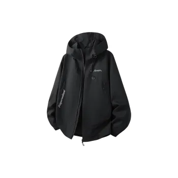 Feiyue Water Resistant Windproof Warm Cold Resistant Windbreaker Jacket Unisex Black