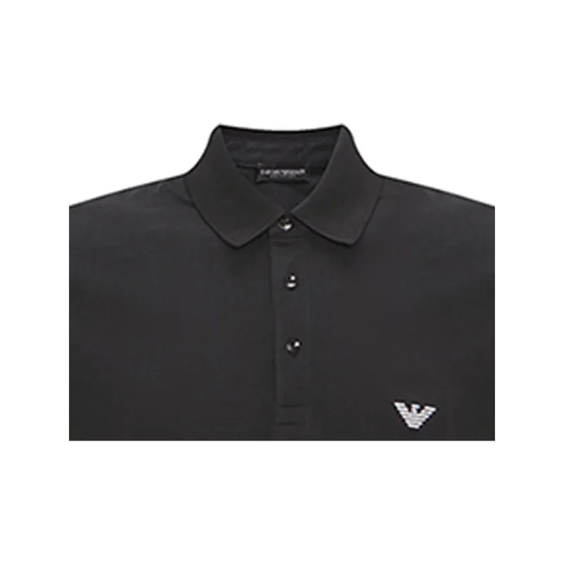 EMPORIO ARMANI SS23 Polo Shirt Men's Black-4