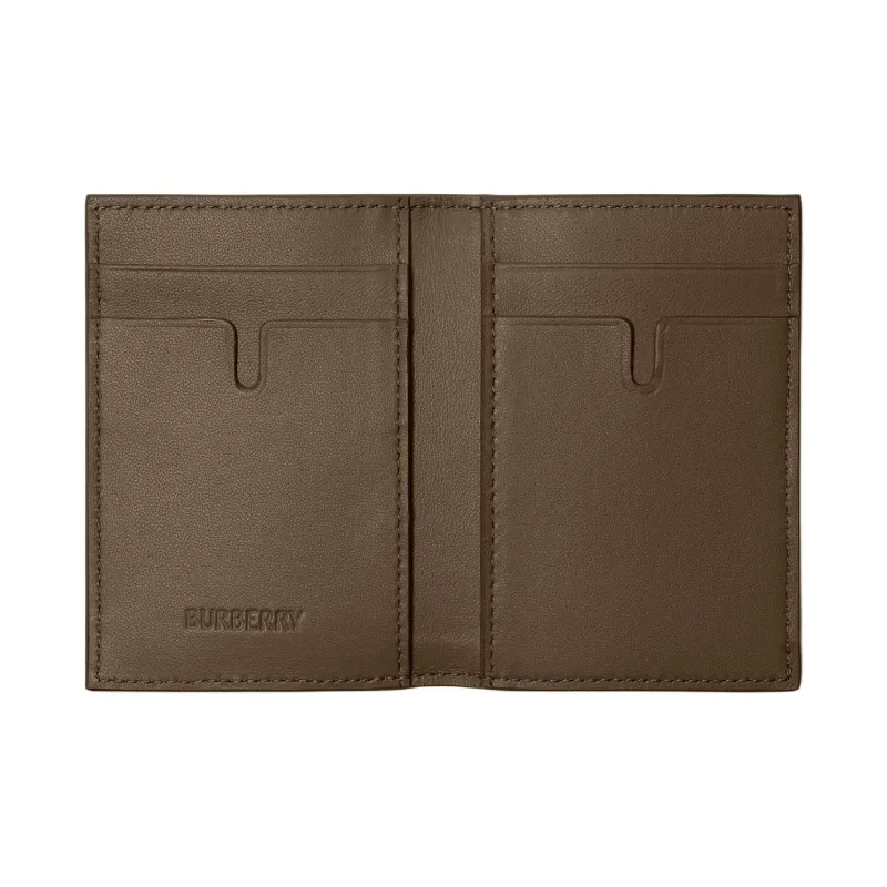 Burberry Polyurethane With Polyester And Cotton Card Holder Men's Sand-2