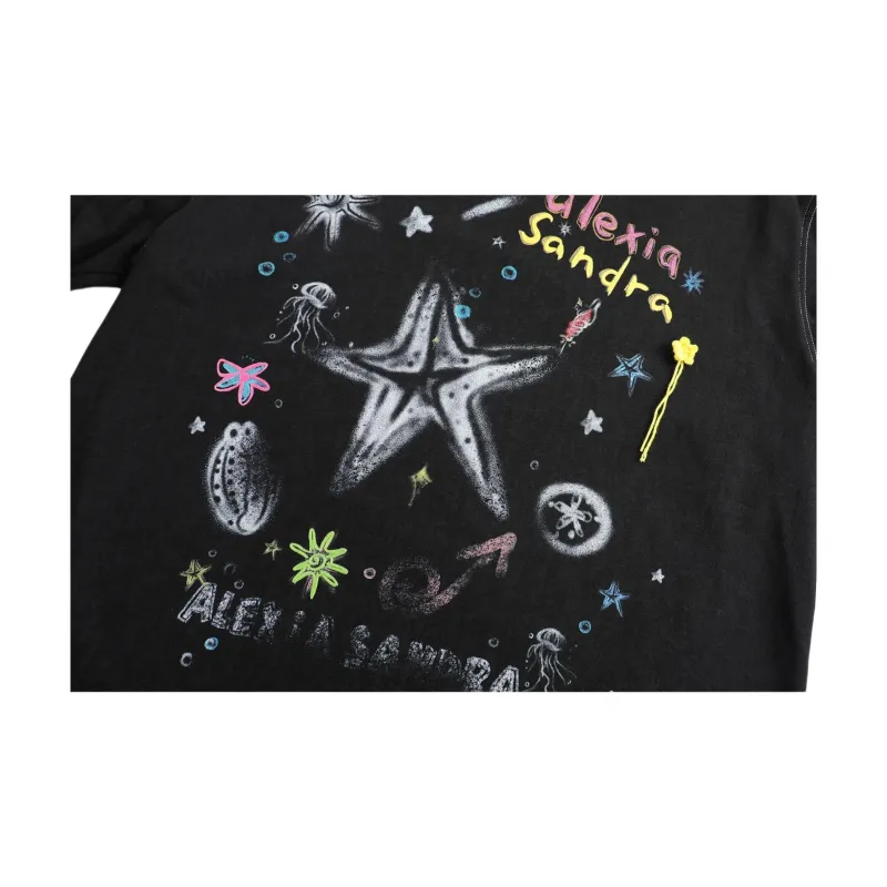 Alexia Sandra Ocean Encounter T Shirt Unisex Black-3