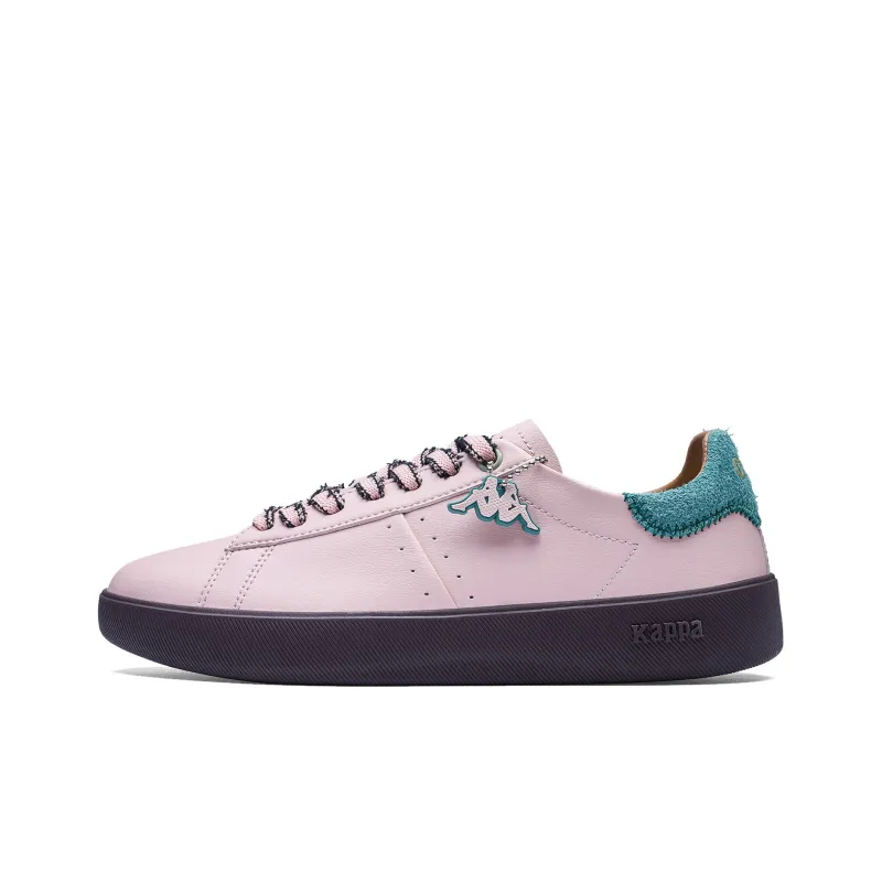 Kappa Back to Back Anti Slip Wear Resistant Low Top Skateboard Shoes Women's Pink Green-0