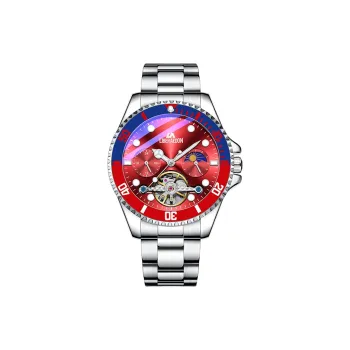 LIBER AEDON Automatic Mechanical Movement Black Dial Men's Watches Brand Exquisite Box