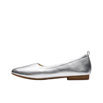 Clarks Fawna Soft Casual Single Shoes 1.5cm Women's Silver