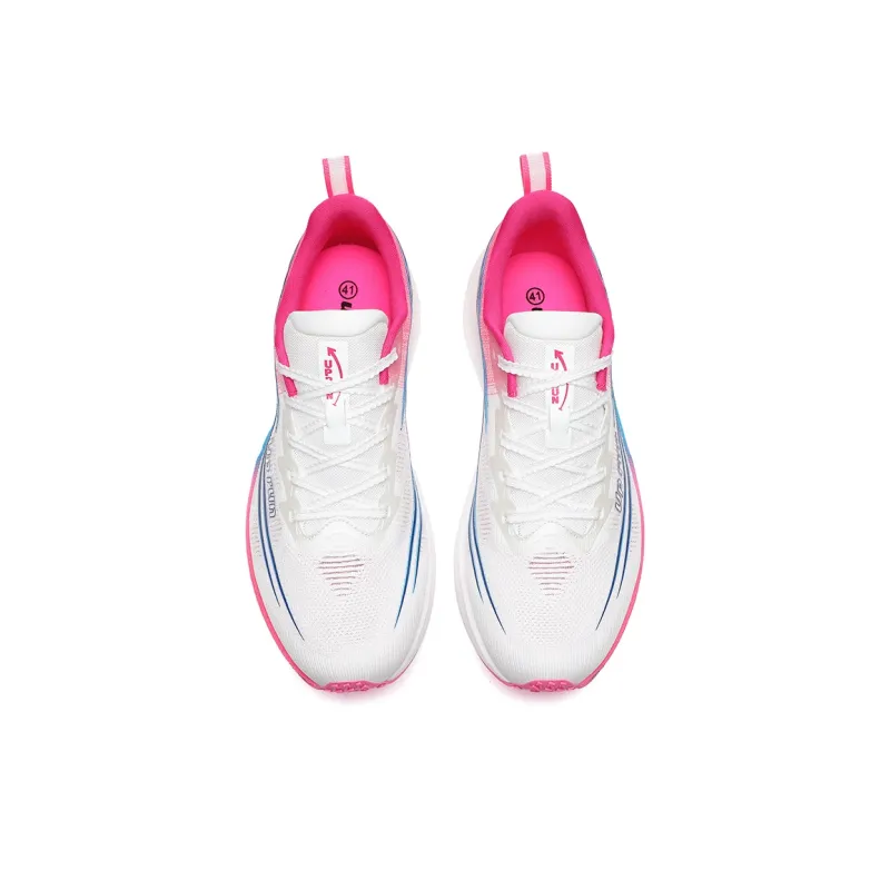 Up Run Cloud Piercing Arrow Running Shoes Unisex White Pearl Rose Red-2