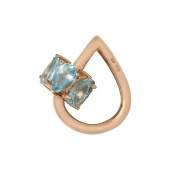 Marla Aaron 14kt Rose Gold Chubby Droplock Pendant