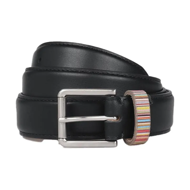 Paul Smith - Leather Belts Unisex Black --0