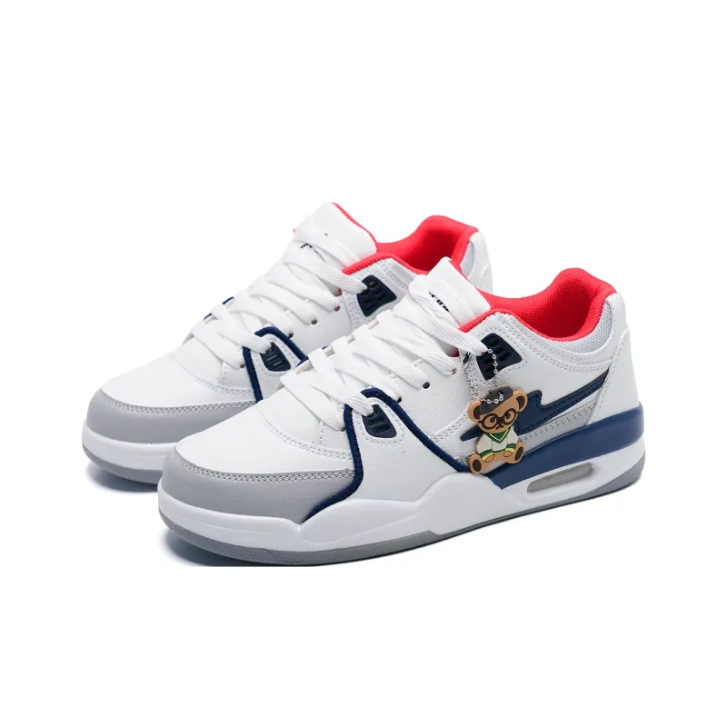 Teddy Bear Collection Coverage Slip Resistant, Abrasion Resistant, Lightweight Low Top Skateboard Shoes Unisex-23