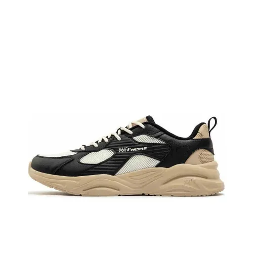 361° Anti-Slip Wear-Resistant Low-Top Casual Shoes Men's Obsidian Black Almond Tea Brown