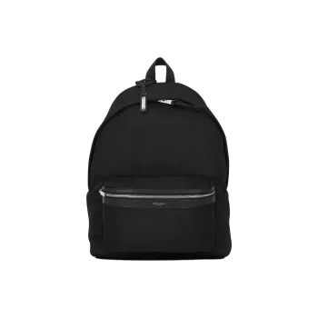 SAINT LAURENT City Fabric Backpack Women's Black
