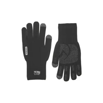SEALSKINZ Nylon Knit Gloves Unisex Black