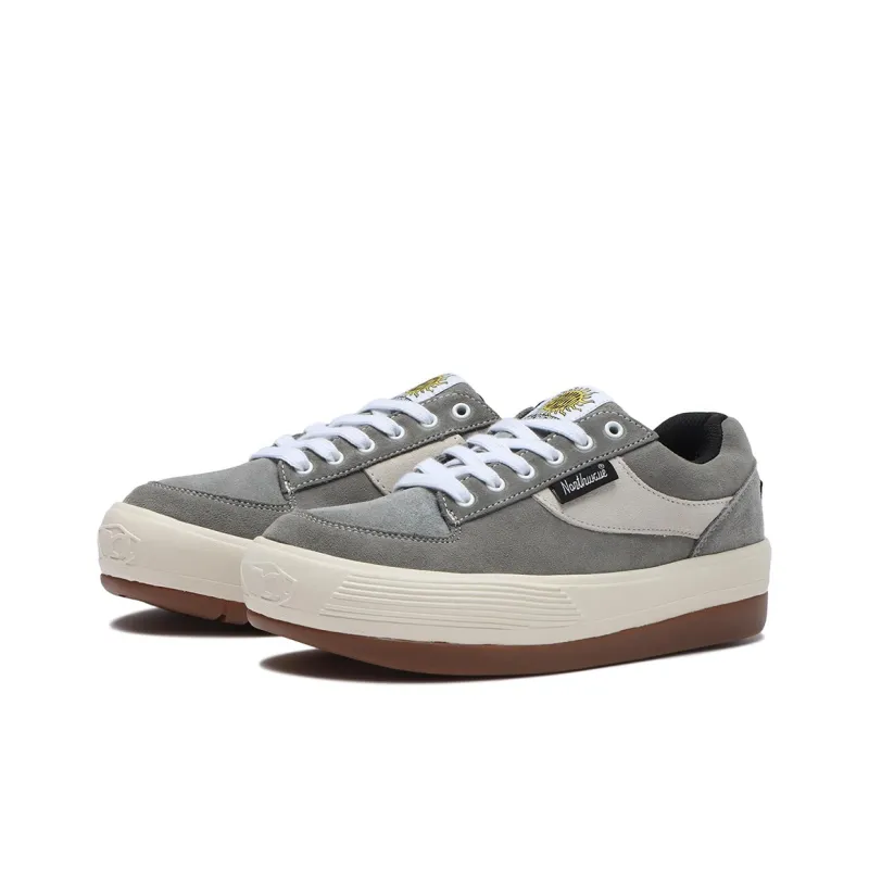 NORTHWAVE Cushioned Anti Slip Wear Resistant Lightweight Height Increasing Low Top Casual Shoes Unisex Gray-2
