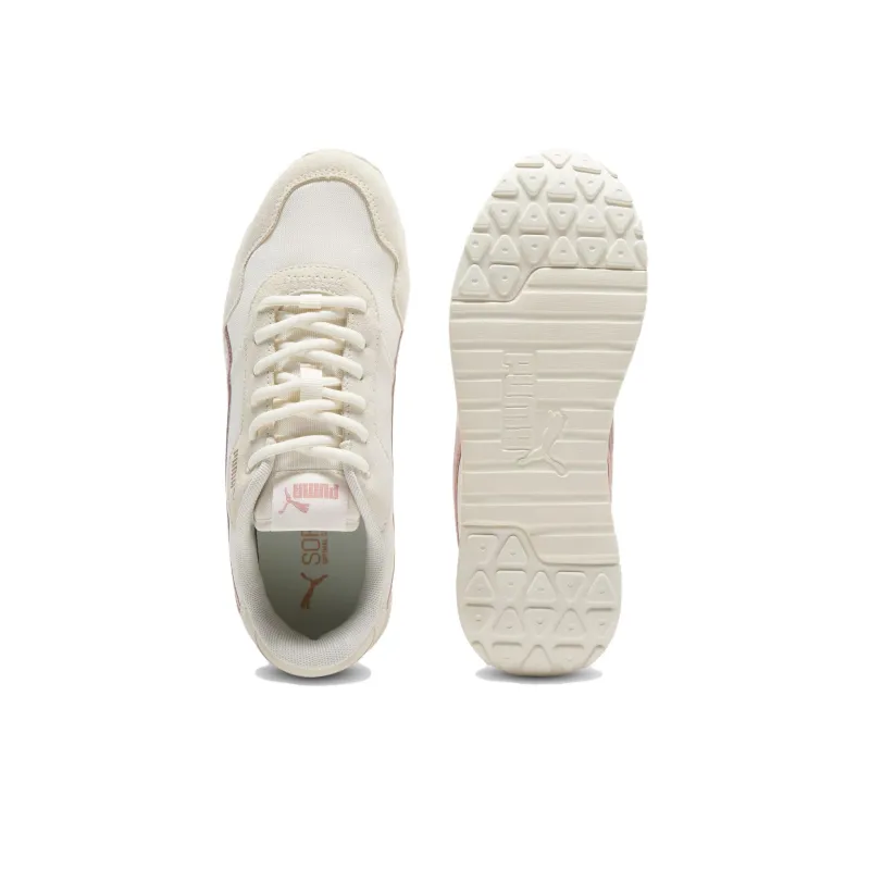 PUMA R78 Anti Slip Wear Resistant Low Top Casual Shoes Women's White Pink-3