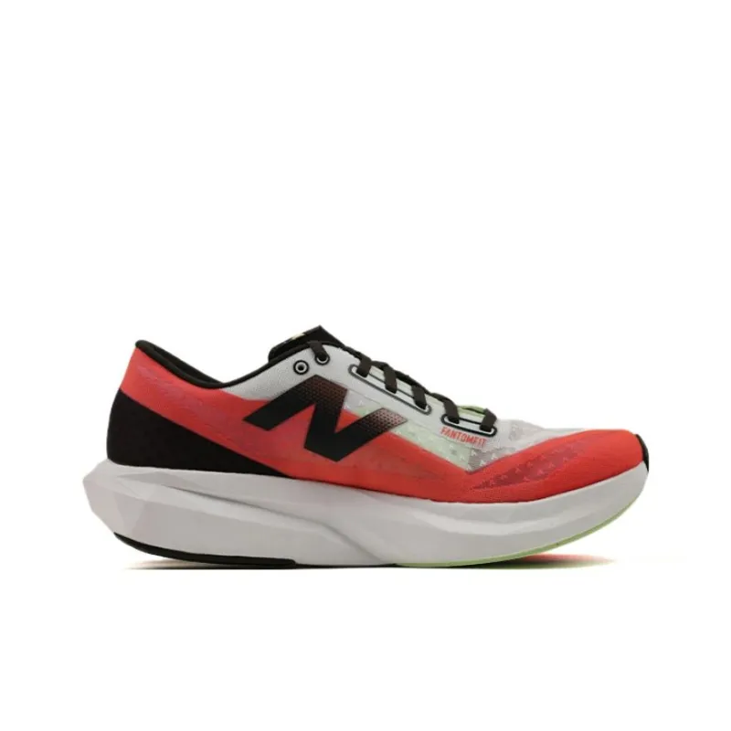 New Balance Rebel V4 Anti Slip Wear Resistant Low Top Running Shoes Men's Red Black White-1