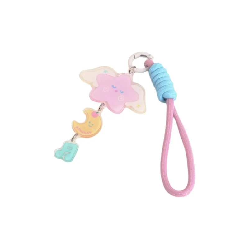 VANWALK Acrylic Charm Bag Accessory Women's Blue/Pink/Yellow-1