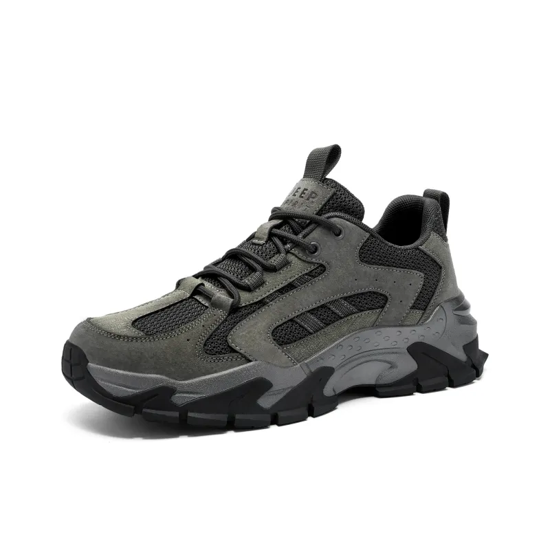 JEEP SPIRIT Chunky Sneakers Men Low Top Ancient City Gray-1
