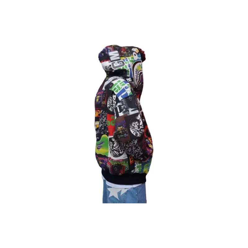 Bape Album Monogram Shark Hoodie-3