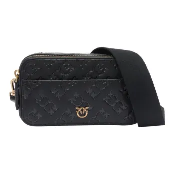 PINKO Calfskin Camera Bags Shoulder Bags Mini Women's Black