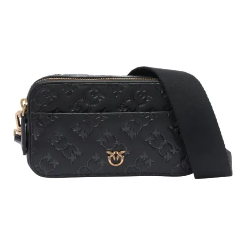 PINKO Calfskin Camera Bags Shoulder Bags Mini Women's Black