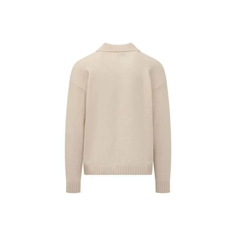 LANEUS Brushed finish Polo Sweater-1
