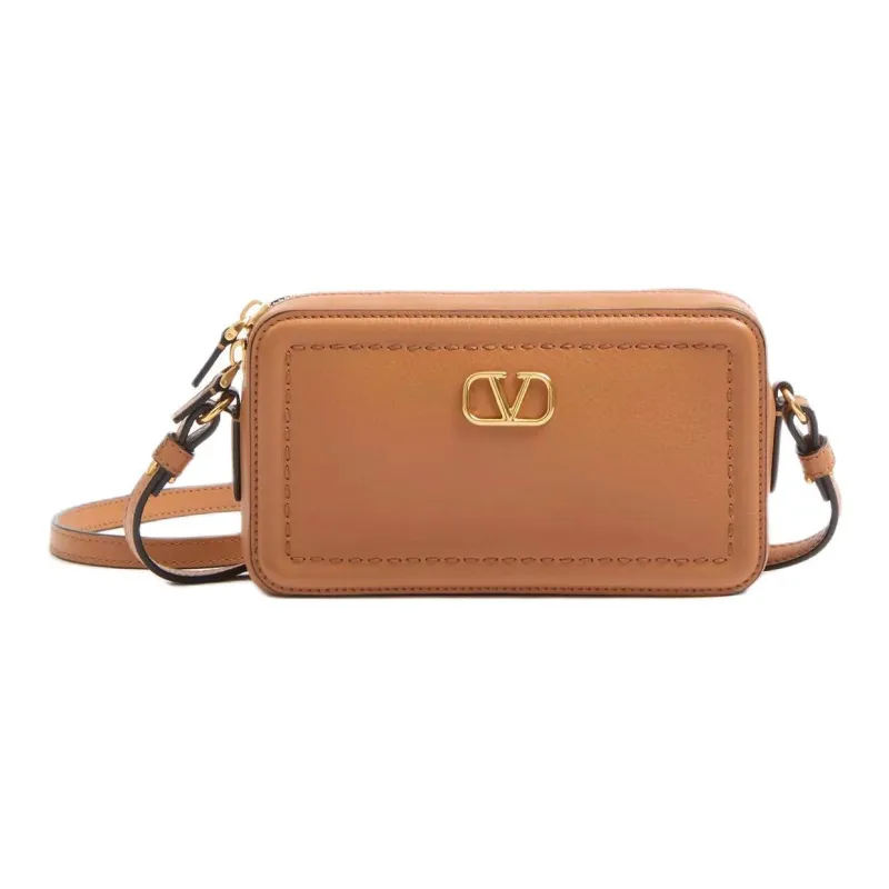 Valentino Calfskin Shoulder Bag Mini Women's Almond-0