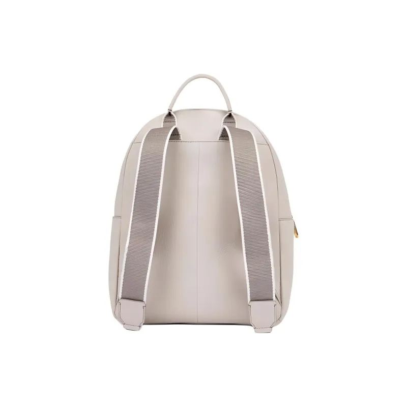 Ecco Cow Leather Backpack Medium Size Women's Taupe-3
