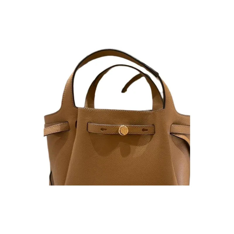 TORY BURCH Leather Tote Bag, Shopping Bag, Shoulder Bag, Crossbody Bag, Handbag Trumpets Women's Tiramisu-2