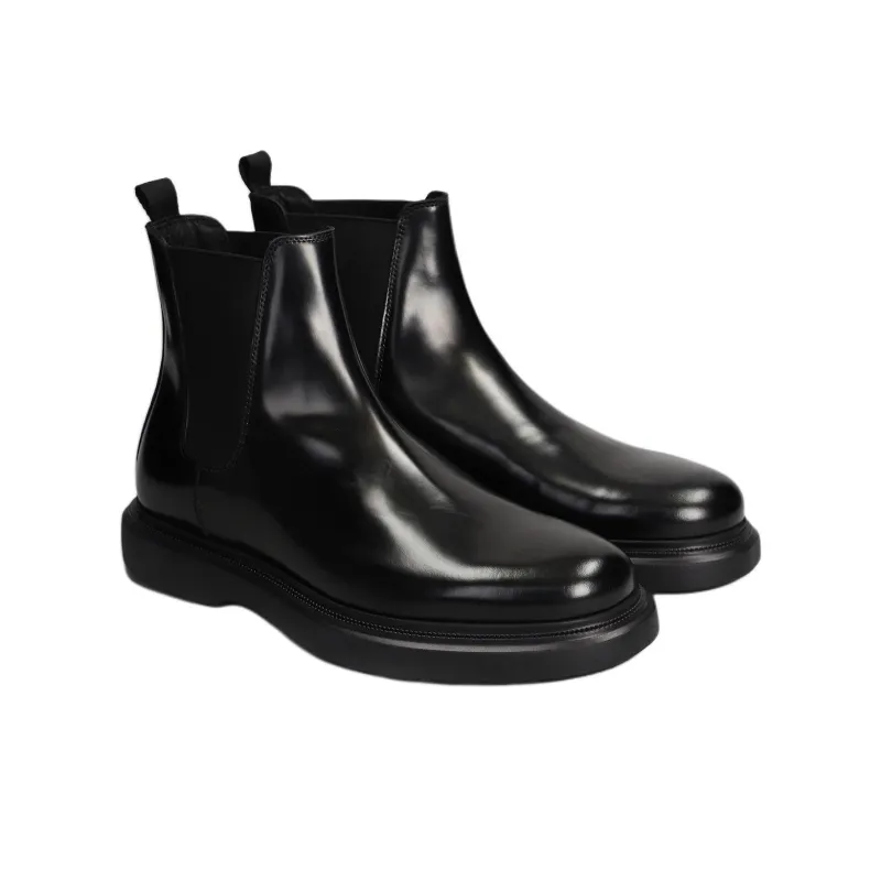 Stuart Weitzman/SW Amos Short Chelsea Boots Men's Black-2