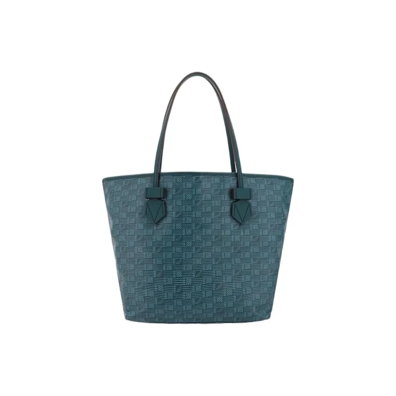 MOREAU Leather Tote Bag Shopping Bag Handbag Shoulder Bag Women's Blue-0