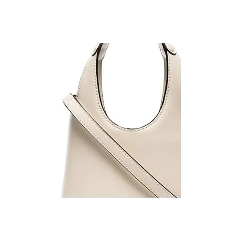 Staud Leather Bucket Bags One Shoulder Handbags Regular Women's White-4