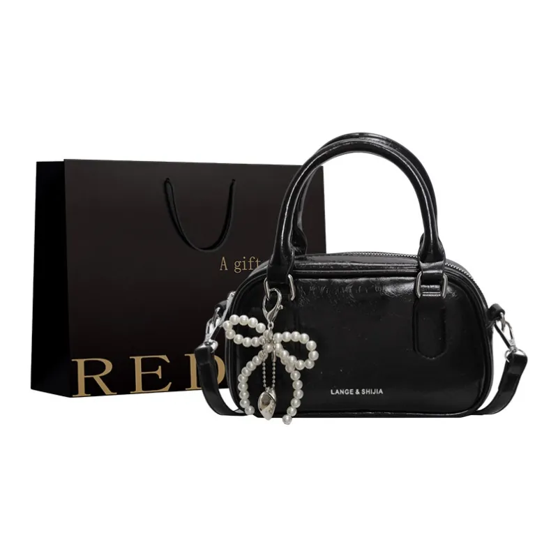 REDOO PU Shoulder Bag, Crossbody Bag, Handbag Women's Ecru/Silver/Black/Burgundy-10