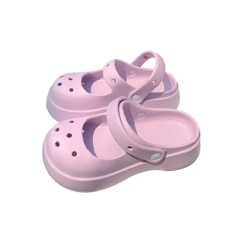 Thin Strips Slippers Women's, Cream White-5
