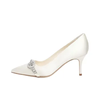 MANOLO BLAHNIK Slim Heel High Heels 7cm Women's White