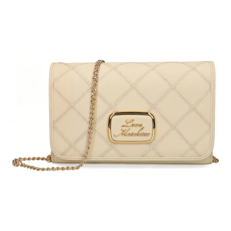 LOVE MOSCHINO Artificial Leather Shoulder Bag, Crossbody Bag Women's White-0